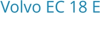 Volvo EC 18 E Bouwjaar:   2022