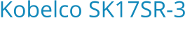 Kobelco SK17SR-3 Bouwjaar:   2013