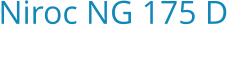 Niroc NG 175 D Bouwjaar:   2025